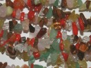 Perles Mélange rouge rocailles chips 