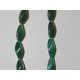 Perle Malachite olive torsade 10mm. La perle