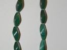 Perle Malachite olive torsade 10mm. La perle