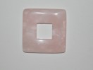 Donut Quartz rose carré 28mm. La pièce