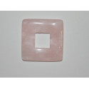 Donut Quartz rose carré 28mm. La pièce