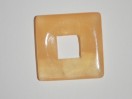 Donut Agate jaune carré 28mm. La pièce