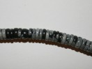 Perle Obsidienne mouchetée disque 6mm. La perle