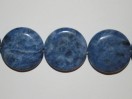 Perle Sodalite pastille 25mm. La perle