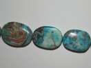 Perle Jaspe Azur ovale 24mm. La perle