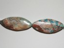 Perle Jaspe Azur olive. La perle