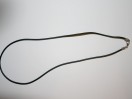 Tour de cou souple pvc noir avec fermoir