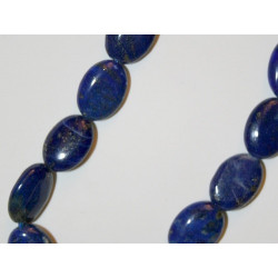 Perle Lapis Lazuli ovale 14mm. La perle