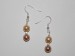 Boucles d'oreilles perles d'eau douce. La paire