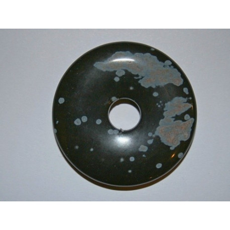 Donut Obsidienne 40mm. Pièce unique
