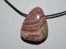 Perle Rhodochrosite goutte 27mm. Pièce unique