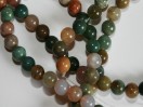 Perle Agate mousse ronde  La perle