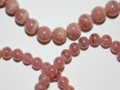 Perle Rhodochrosite ronde. La perle