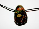 Perle Rhyolite goutte 29mm. Pièce unique