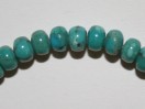 Perle Turquoise bouton 4mm. La perle