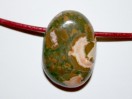 Perle Rhyolite goutte 30mm. Pièce unique