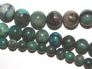 Perle Chrysocolle ronde . La perle