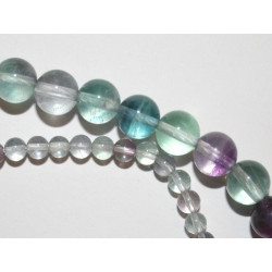 Perle Fluorite ronde. La perle