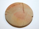 Perle Jaspe Cherry Creek ovale 37mm. Pièce unique