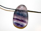 Perle pendentif Fluorite 40mm. pièce unique