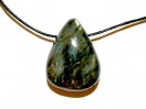 Perle Labradorite goutte 32mm. Pièce unique