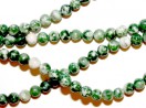 Perle Jaspe vert ronde 4mm. La perle
