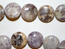 Perle Jaspe Lavande pastille 18mm. La perle