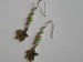 Boucle d'oreilles jade et perles d'eau douce. La paire