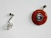 Attache pour donut de 20mm simple spirale argenté. La pièce