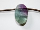 Perle pendentif Fluorite facettée 22mm. pièce unique