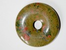 Donut Unakite 40mm. Pièce unique