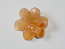 Perle Cornaline fleur 23mm. Pièce unique