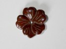 Perle Mokaïte fleur  20mm. Pièce unique