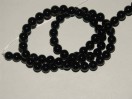 perle agate noire ronde. La perle