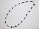 Collier Azurite et Howlite blanche. pièce unique
