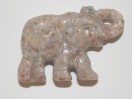 Perle Calcédoine rose éléphant. Pièce unique