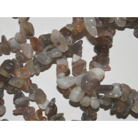 Perles Agata botswana rocailles chips