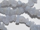 Perle Calcédoine bleue rocailles chips