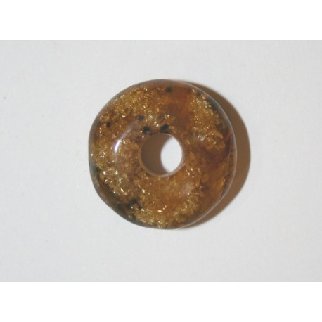 Donut Ambre 18mm. Pièce unique