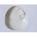 Perle Howlite blanche goutte 28mm. Pièce unique