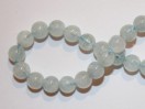 Perle Aigue marine ronde. La perle