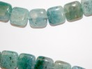 Perle Apatite carrée 12mm. La perle