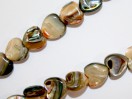 Perle Nacre Abalone coeur 8mm. La perle