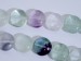 Perle Fluorite pastille 14mm. La perle