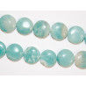 Perle Amazonite Pastille 14mm. La perle