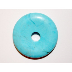 Donut Howlite bleue 40mm. Pièce unique