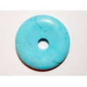 Donut Howlite bleue 40mm. Pièce unique