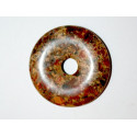 Donut Jaspe rouge 40mm. Pièce unique