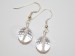 Boucles d'oreilles Cristal de Roche facetté. La paire