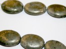 Perle Pyrite ovale 18mm. la perle
